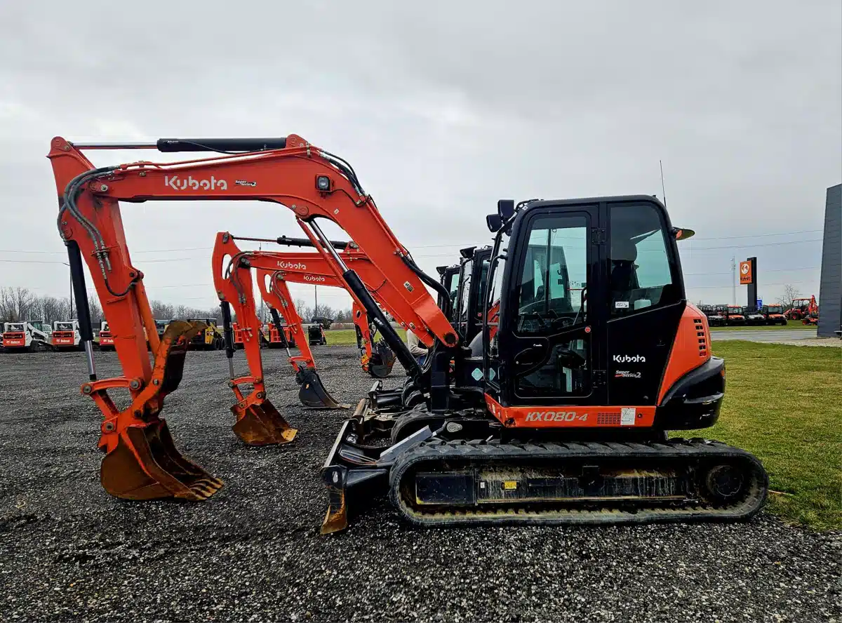 Gallery image 2 for Used 2021 Kubota KX080-4 Excavator