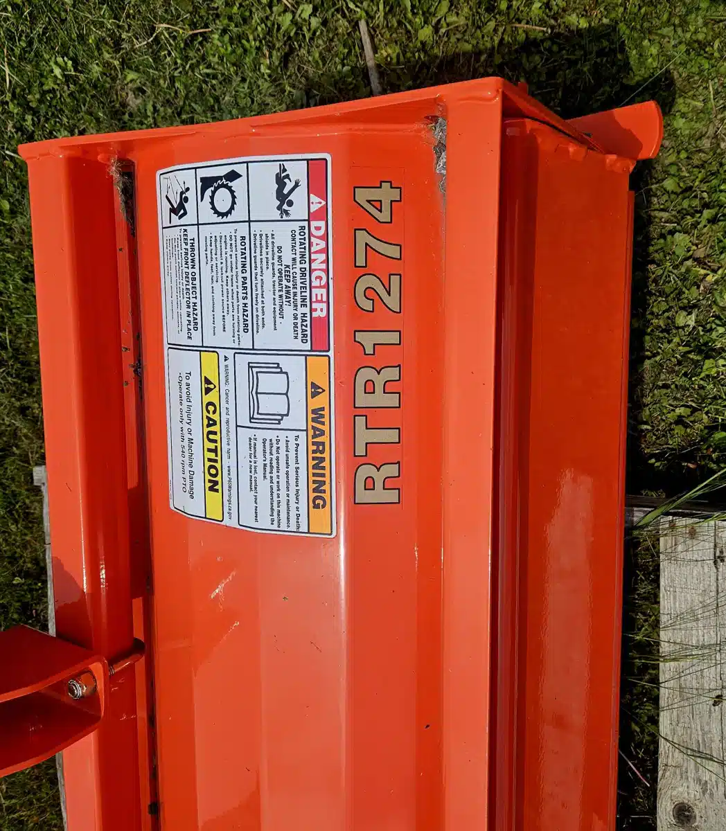 Gallery image 2 for Used Kubota RTR1274 Rotary Tiller