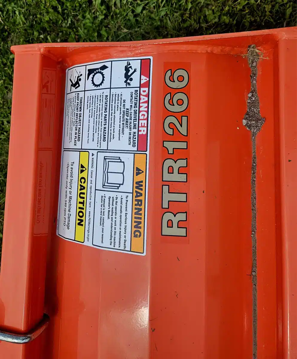 Gallery image 2 for Kubota RTR1266 Rotary Tiller