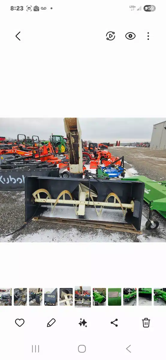 Used Buhler Farm King 8520 Snow Blower