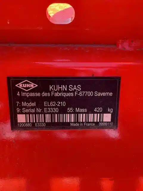 Gallery image 2 for New 2025 Kuhn EL 62-210 Rotary Tiller