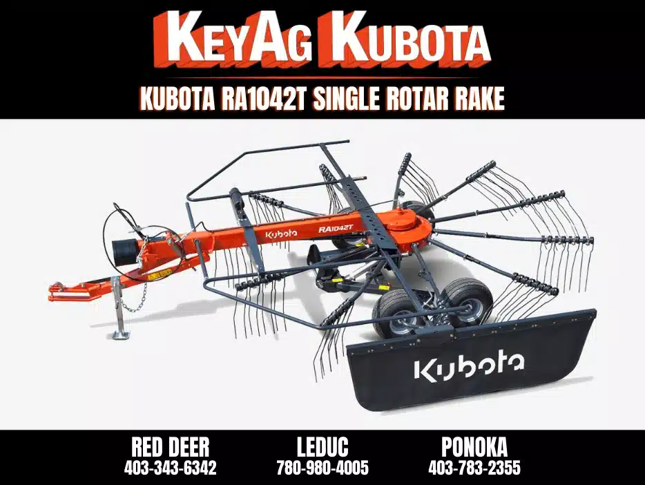 Gallery image 1 for New 2023 Kubota RA1042T Single Rotar Rake Rake