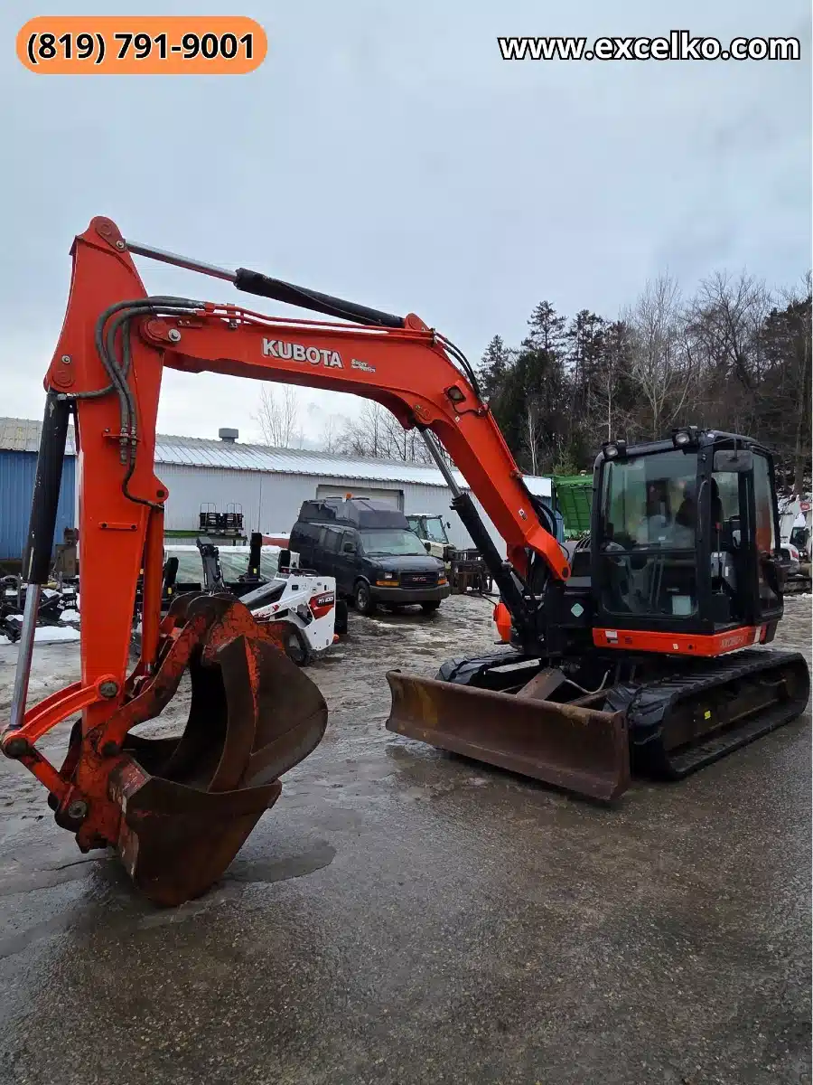 Used 2018 Kubota KX080-4 Excavator