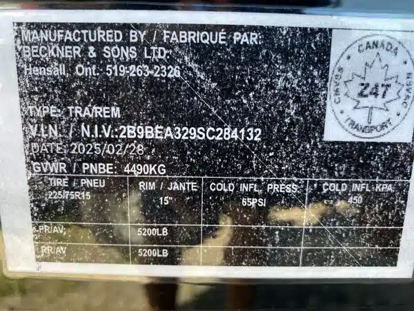 Gallery image 2 for 2025 Unspecified 8.5X18X4 Trailer