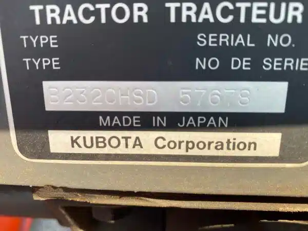 Gallery image 2 for Used 2012 Kubota B2320 Tractor