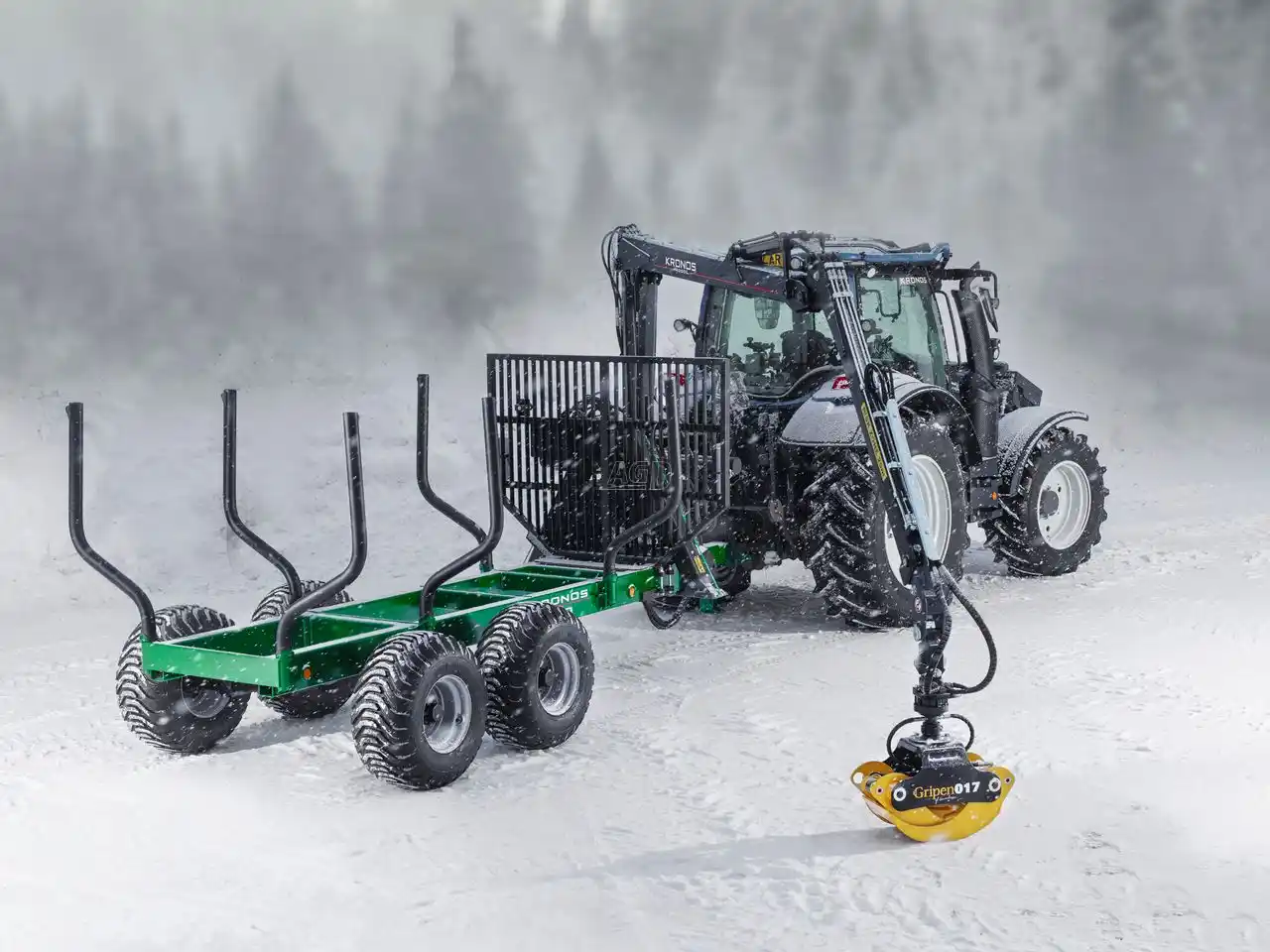 Gallery image 1 for New 2024 Kronos 4000, 21'7" et 4000L 23'3" et remorque 100- 100 4WD 10 tonnes Log Loader
