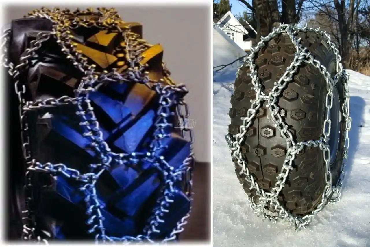 Gallery image 2 for New Trygg meilleur prix dans la région! Chaînes à pitons pour pneu agricole, forestier, auto, camion et VTT. Chain