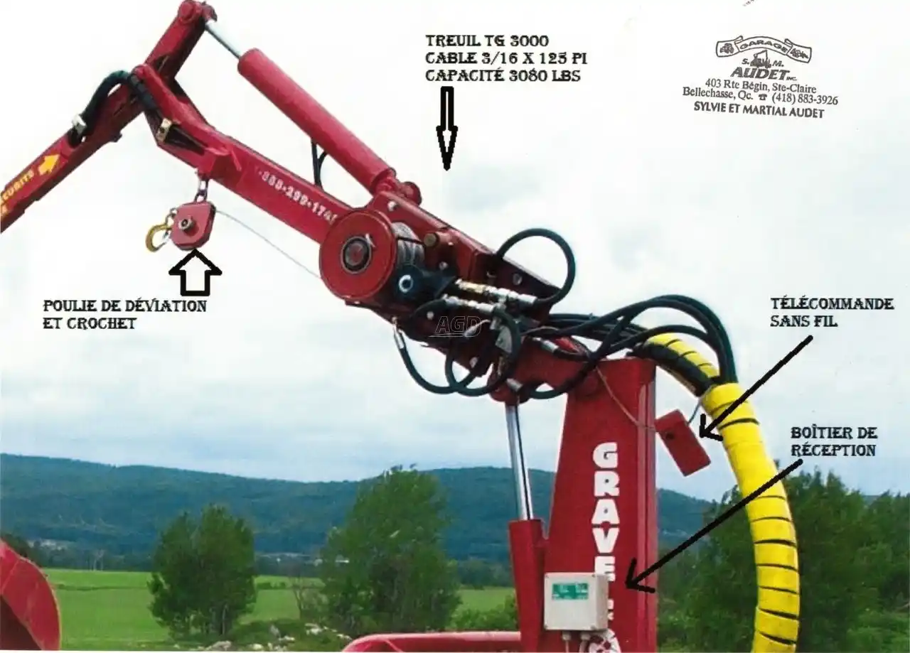 Gallery image 1 for New Gravel hydraulique TG3000 Winch