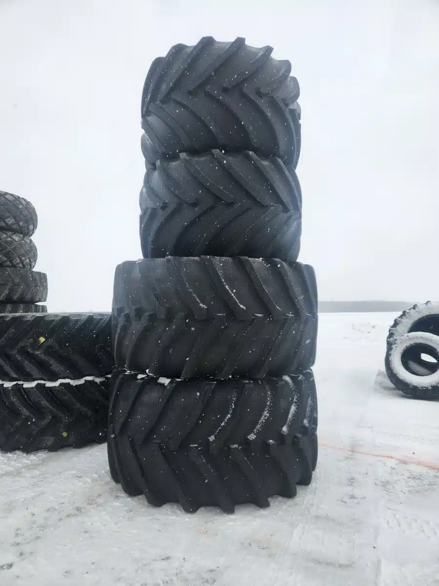 Used Goodyear 1100/45R46 LSW Set 0f 4 Tires & Rims