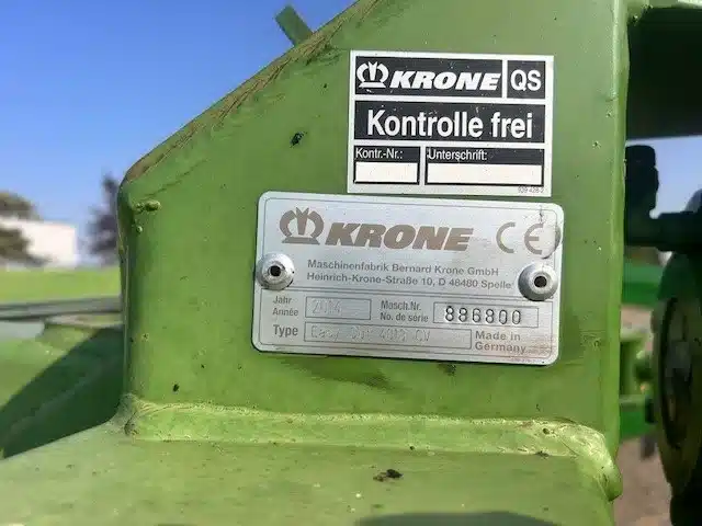 2014 Krone EASYCUT 4013 CV Mower Conditioner
