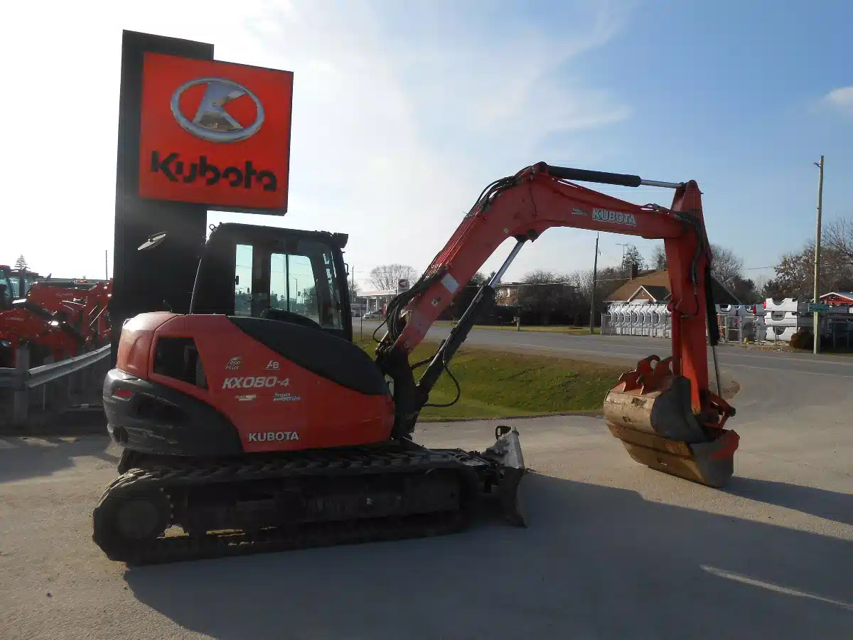 Used 2018 Kubota KX080-4 Excavator