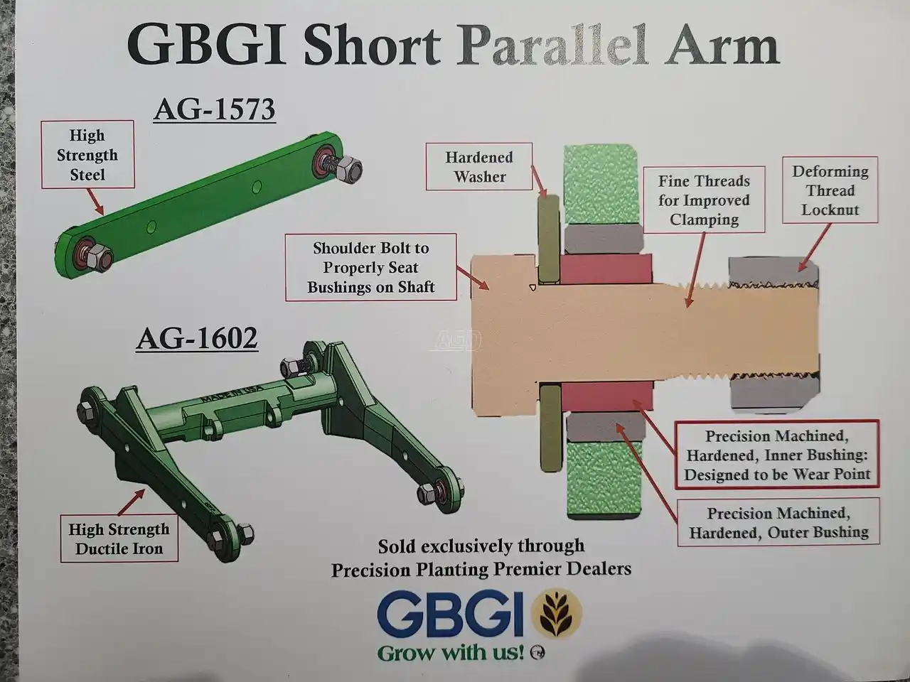 Gallery image 2 for New GBGI Parallel Arms For John Deere Planter