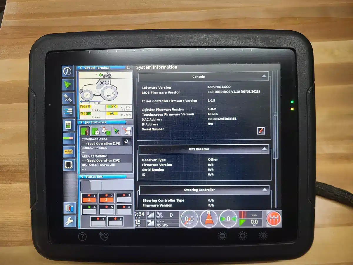 Used 2013 Agco C3000 GPS Display