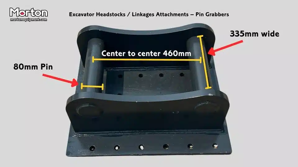 Gallery image 2 for MDE Machinery 80 mm Headstock / Linkages - Pin Grabbers Excavator Attachment