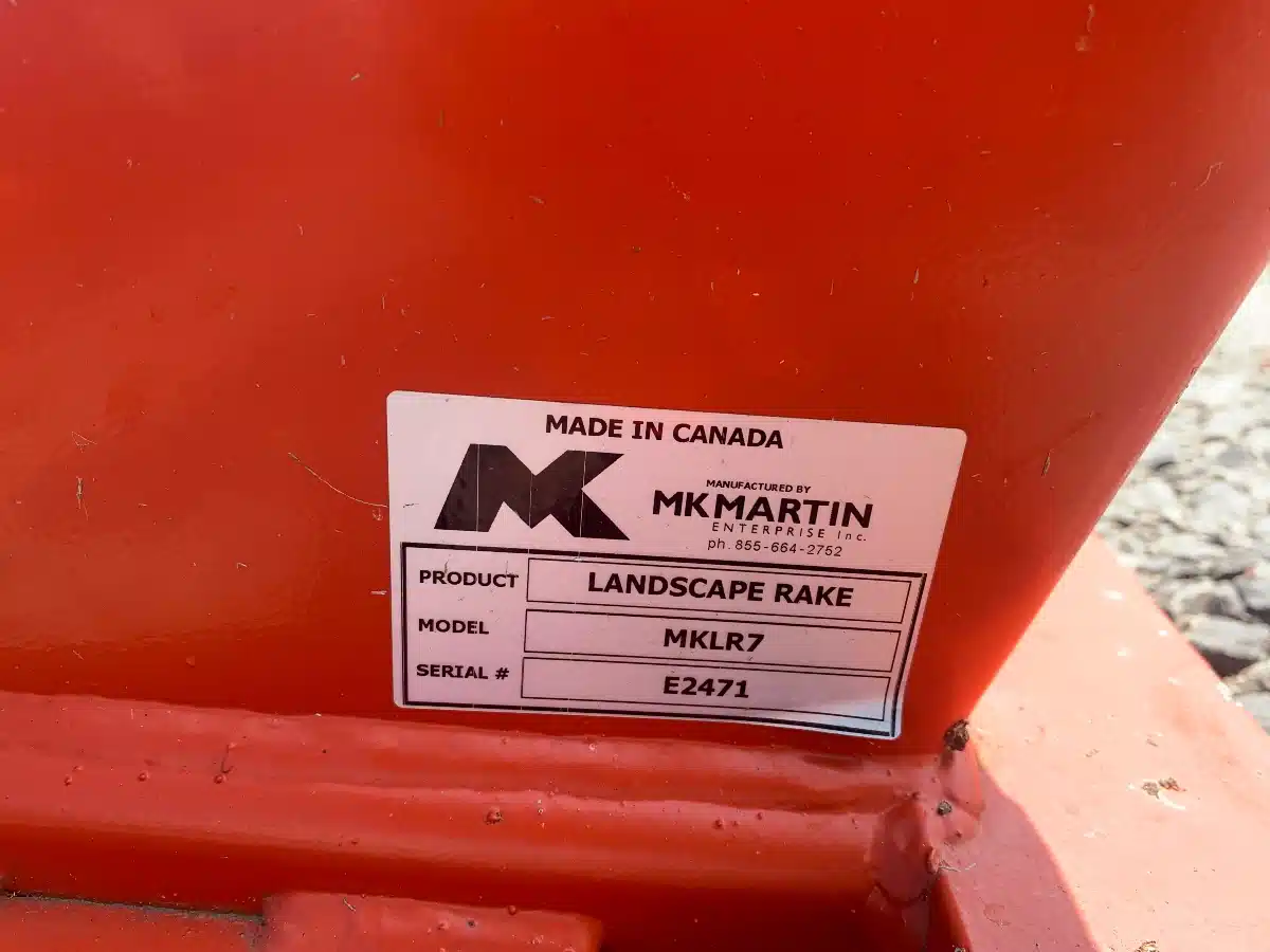 Gallery image 2 for Used MK Martin MKLR7 Landscape Rake