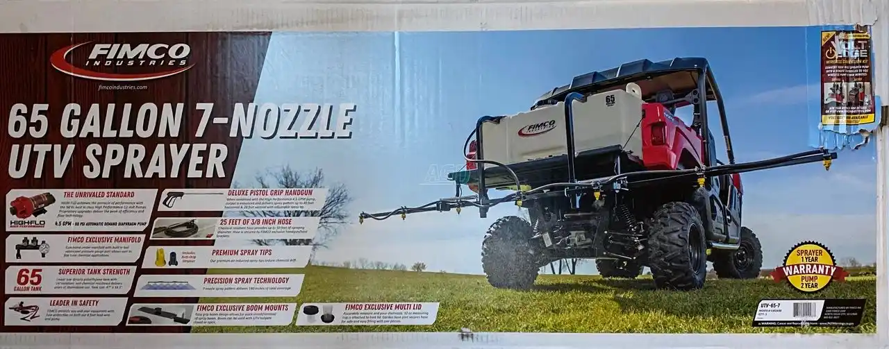 Gallery image 2 for New Fimco UTV-65-7 Sprayer - Orchard