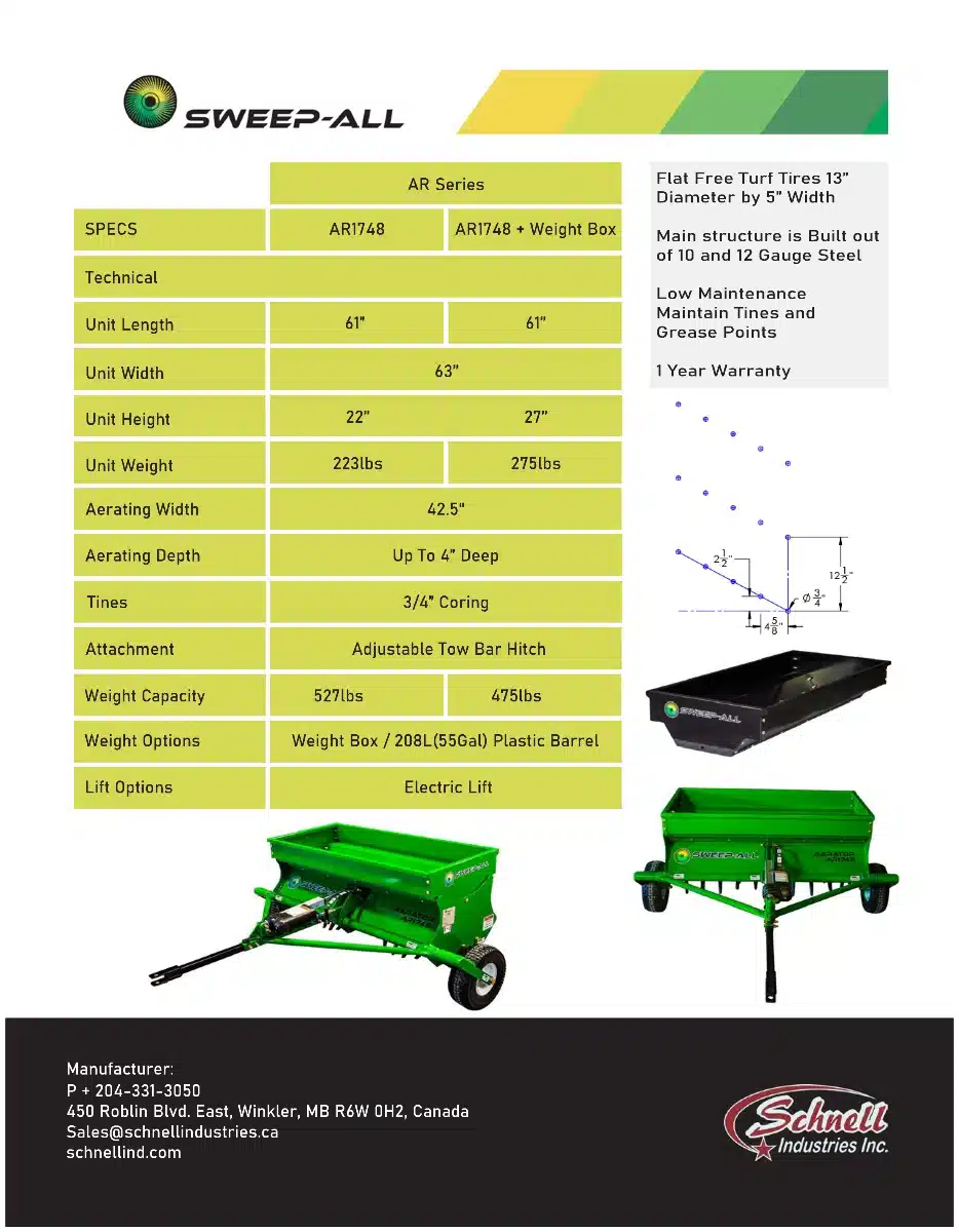 Gallery image 2 for Sweep-All AR1748 Aerator