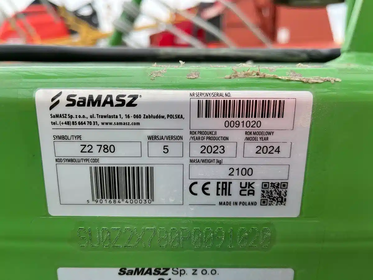 Gallery image 2 for New 2024 Samasz Z2-780 Rake