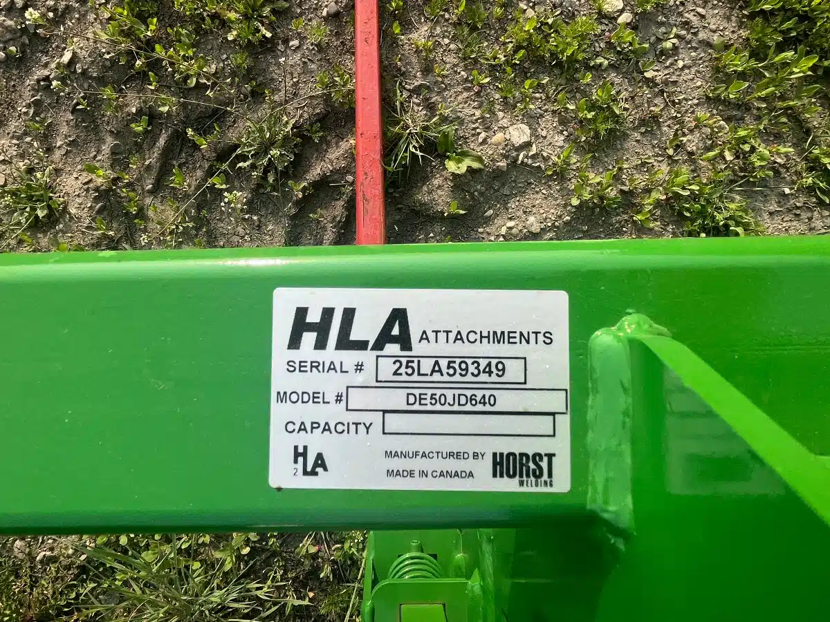 Gallery image 2 for New 2025 HLA DE50JD640 Bale Spear
