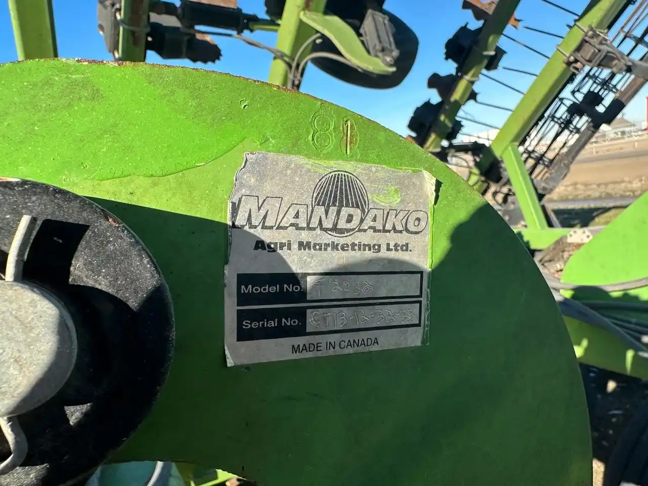 Gallery image 2 for Used 2014 Mandako TWISTER 3220 Vertical Tillage