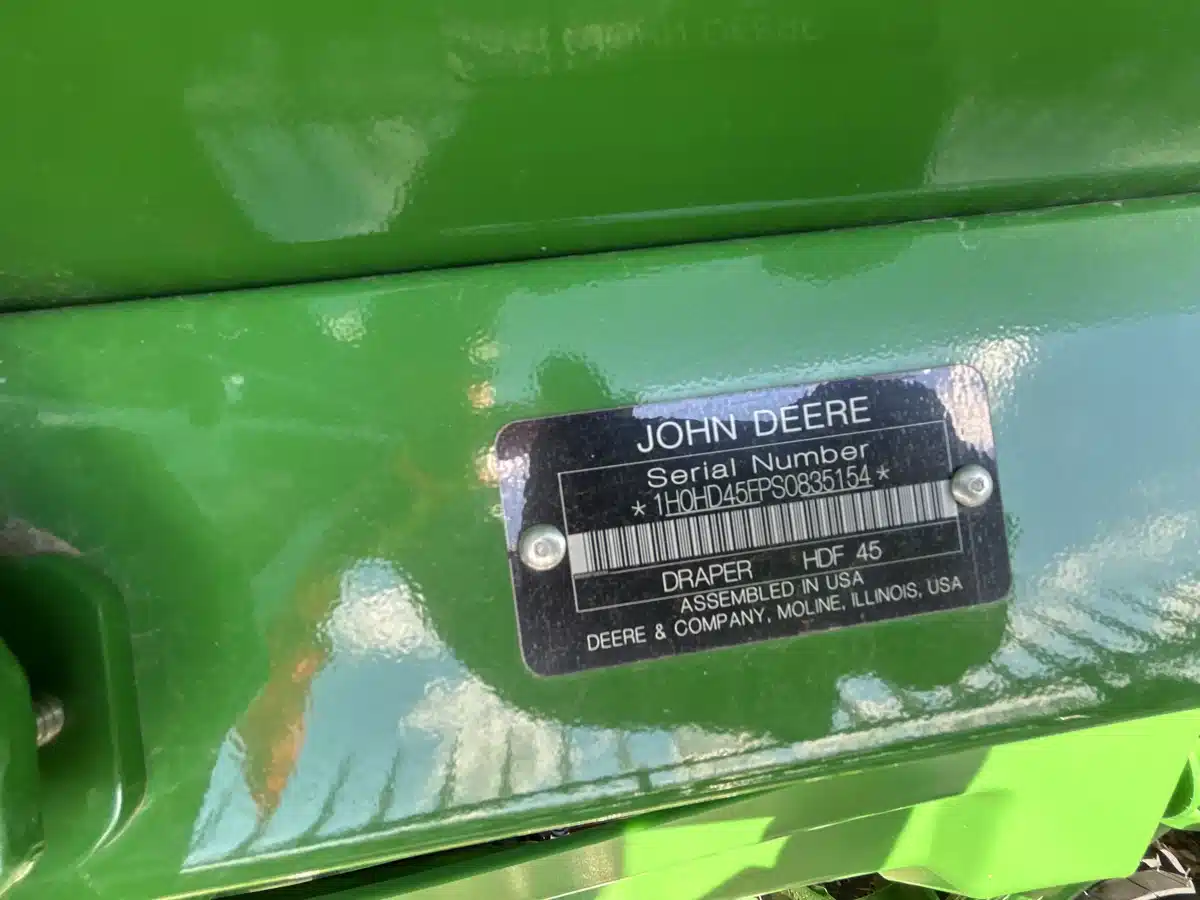 Gallery image 2 for 2025 John Deere HD45F Header - Flex Draper