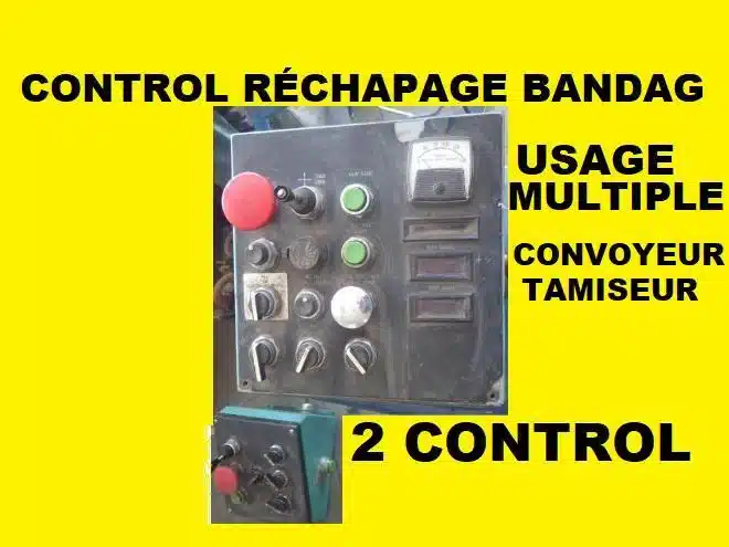 Gallery image 1 for PANNEAU CONTROLE CONVOYEUR TAMISEUR BUFFER DE RÉCHAPAGE AUTOMATISATION Miscellaneous