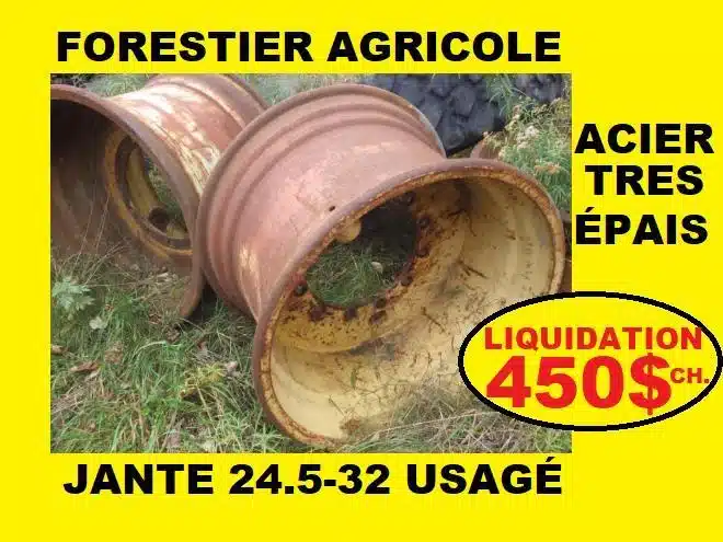 Photo de la Galerie 1 pour ROUE 32 POUR 24.5L32 FORESTIER AGRICOLE Roue (Jante)