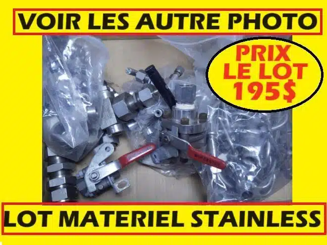 Photo de la Galerie 1 pour LOT DE MATÉRIEL EN STAINLESS (voir 24 photos) LIVRAISON divers
