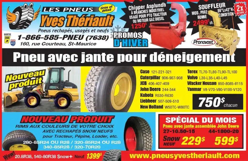 Photo de la Galerie 1 pour PNEU DE CHARGEUR A NEIGE Pneus