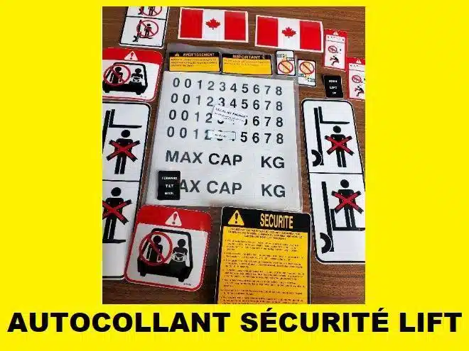 Gallery image 1 for AUTOCOLLANT SÉCURITÉ CHARIOT ÉLÉVATEUR Miscellaneous