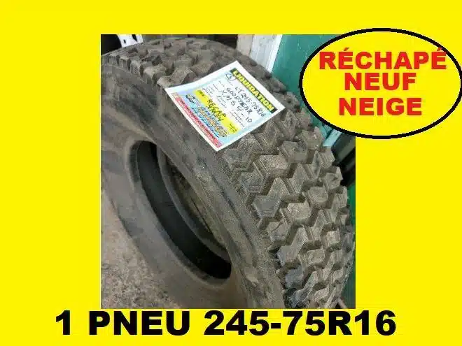 Gallery image 1 for Goodyear PNEU 245-75R16 GOOD YEAR RECHAPE A NEUF NEIGE Tires