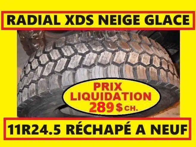 Gallery image 1 for PNEU 11R24.5 RECHAPE A NEUF XDS Tires