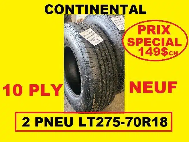 Photo de la Galerie 1 pour Continental 275-70R18 Pneus