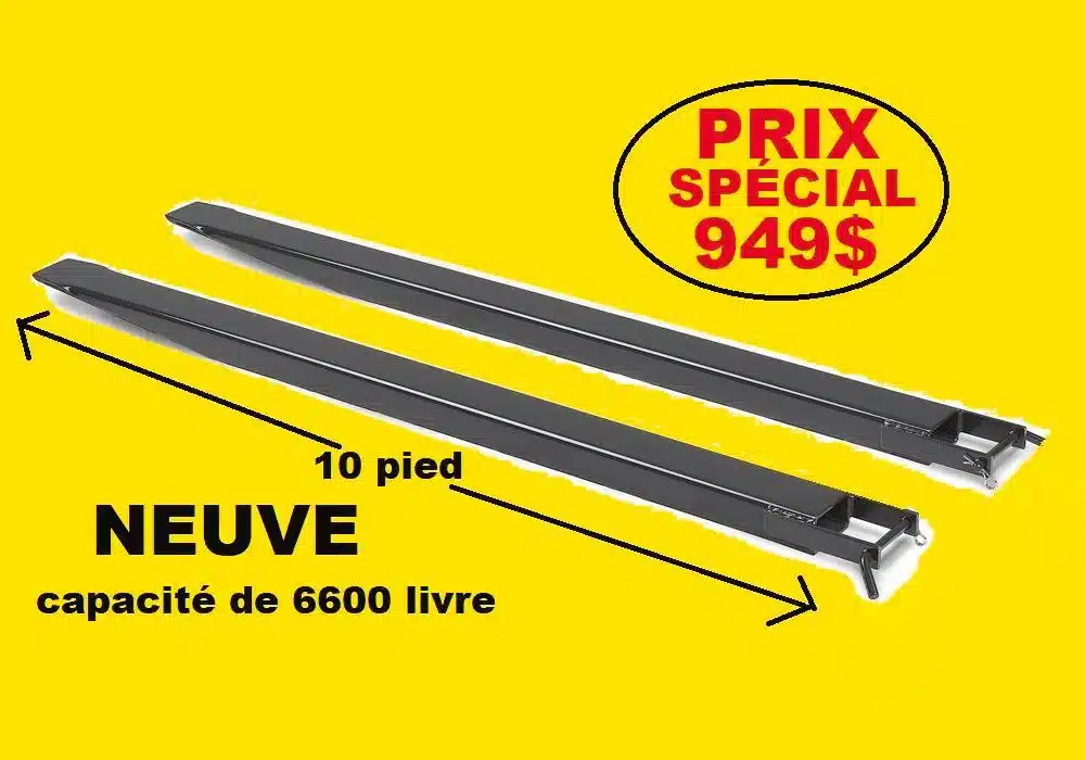 Gallery image 1 for RALLONGE DE FOURCHE 10 PIED CAPACITÉ 6600 LIVRE Miscellaneous