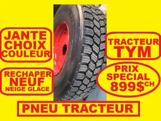 TYM PNEU TRACTEUR TYM 11.2-24 OU 15-19.5 OU 9.5-16 Tires