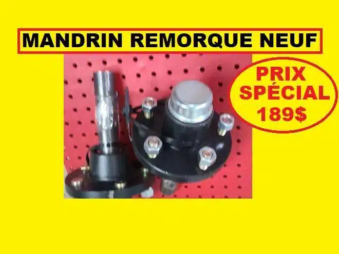 Photo de la Galerie 1 pour MANDRIN REMORQUE ESSIEUX divers