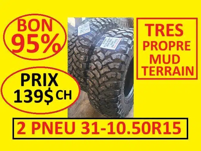Photo de la Galerie 1 pour 31-10.50R15 Pneus