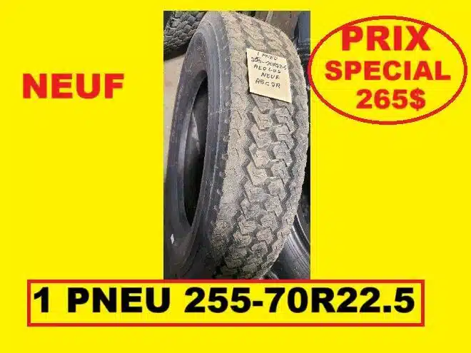 Gallery image 1 for PNEU 255-70R22.5 NEUF TRACTION Tires