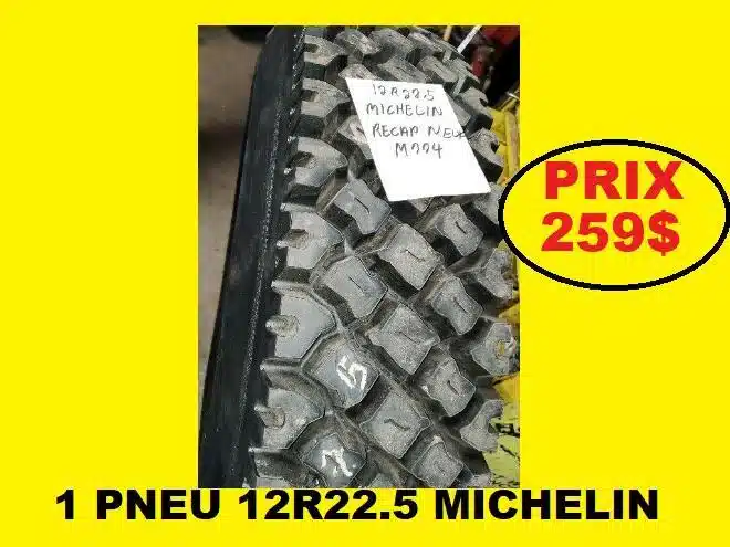 Photo de la Galerie 1 pour Michelin PNEU 12R22.5 RECHAPE A NEUF Pneus