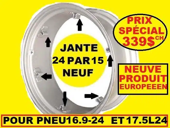 Photo de la Galerie 1 pour 16.9-24 Pneus et roues