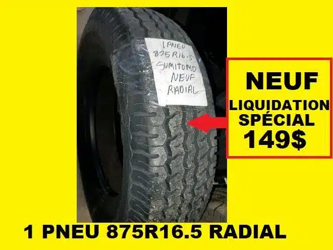 Gallery image 1 for Sumitomo PNEU 875R16.5 NEUF 875-16.5 RADIAL Tires