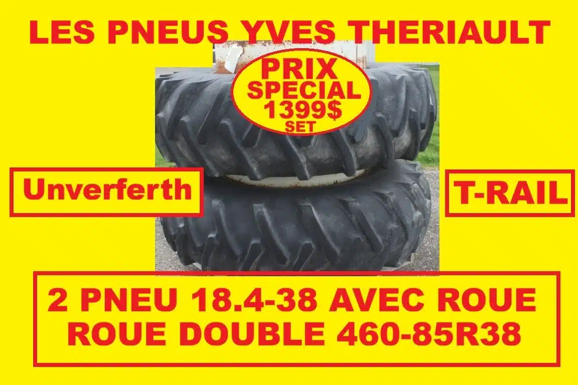 Photo de la Galerie 1 pour Unverferth PNEU 18.4-38 ROUE Roues double