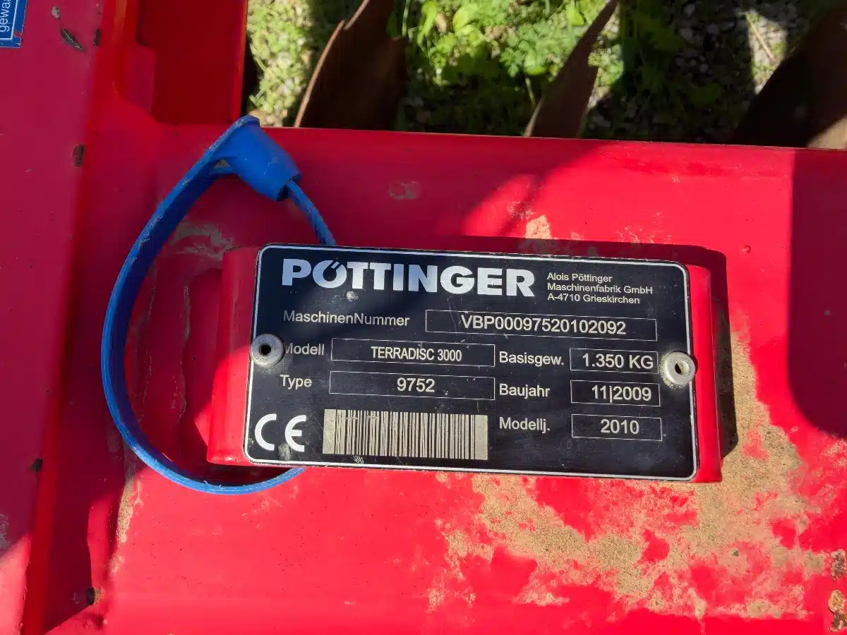 Photo de la Galerie 2 pour Pottinger TERRADISC 3000 Disque Rotatif à Grande Vitesse