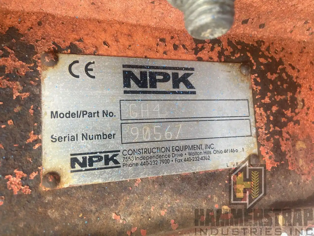 Gallery image 2 for Used NPK Hoe Hammer Attachment