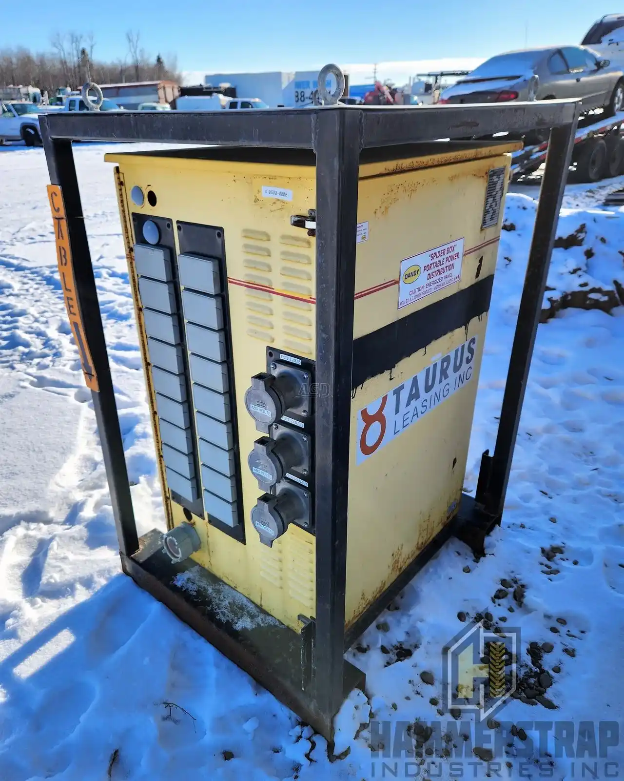 Gallery image 1 for Used DANDY S-DUS-D1-45 Spider Box Portable 480V to 120/208V Power Distribution Transformer Miscellaneous