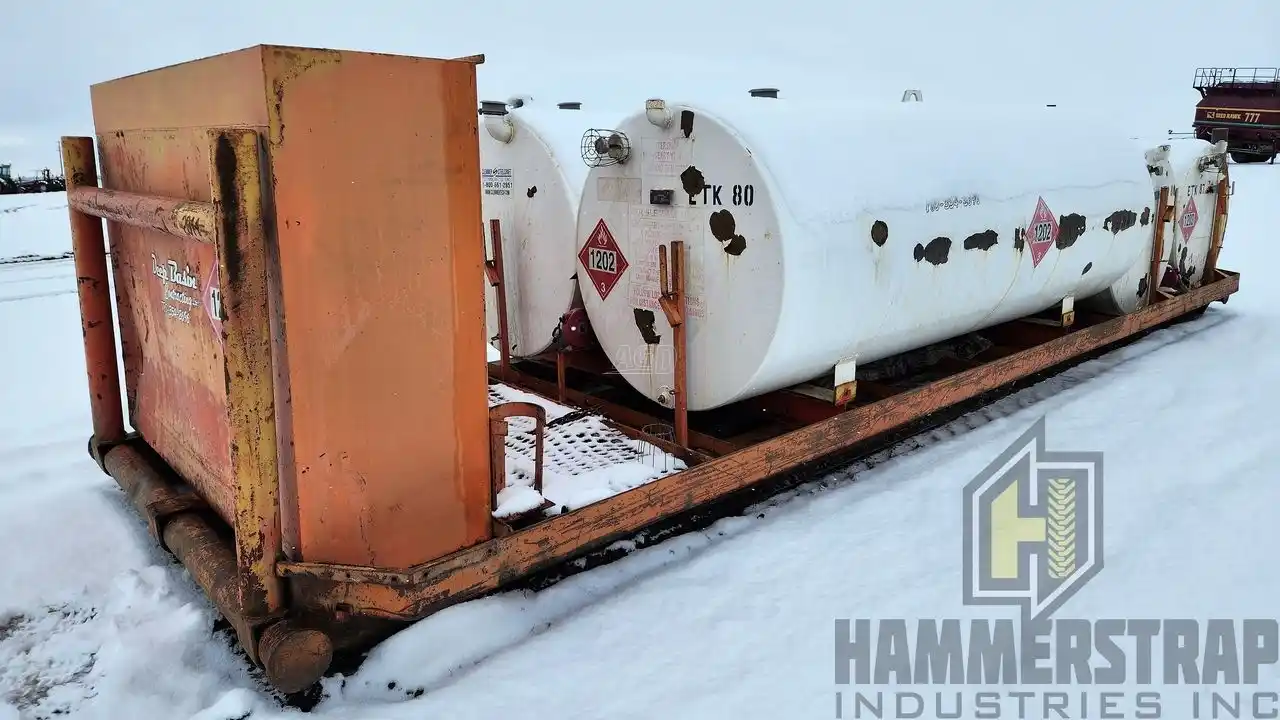 Gallery image 2 for Used Unspecified Skid Mounted Fuel Tanks 13,400 L Total Capacity Tank