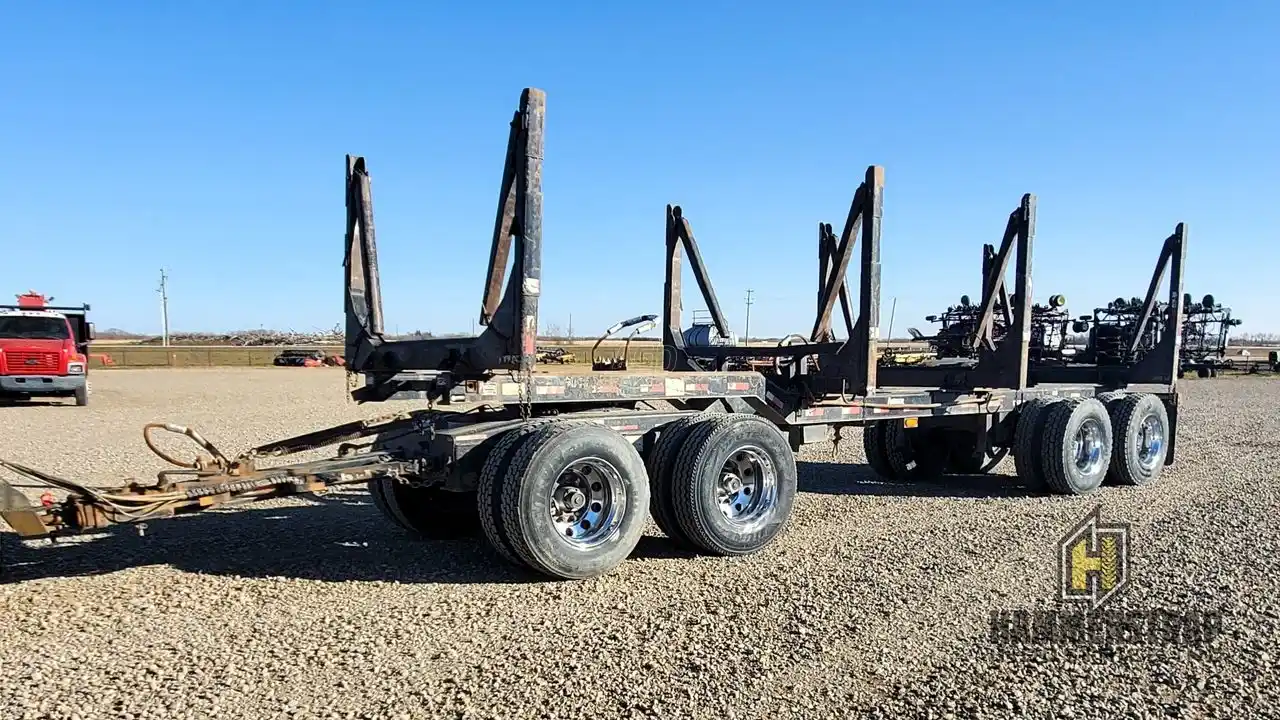 Gallery image 1 for Used 2013 Unspecified ANSER 30 Ft Quad Axle Short Wood Log Trailer Trailer - Forestry