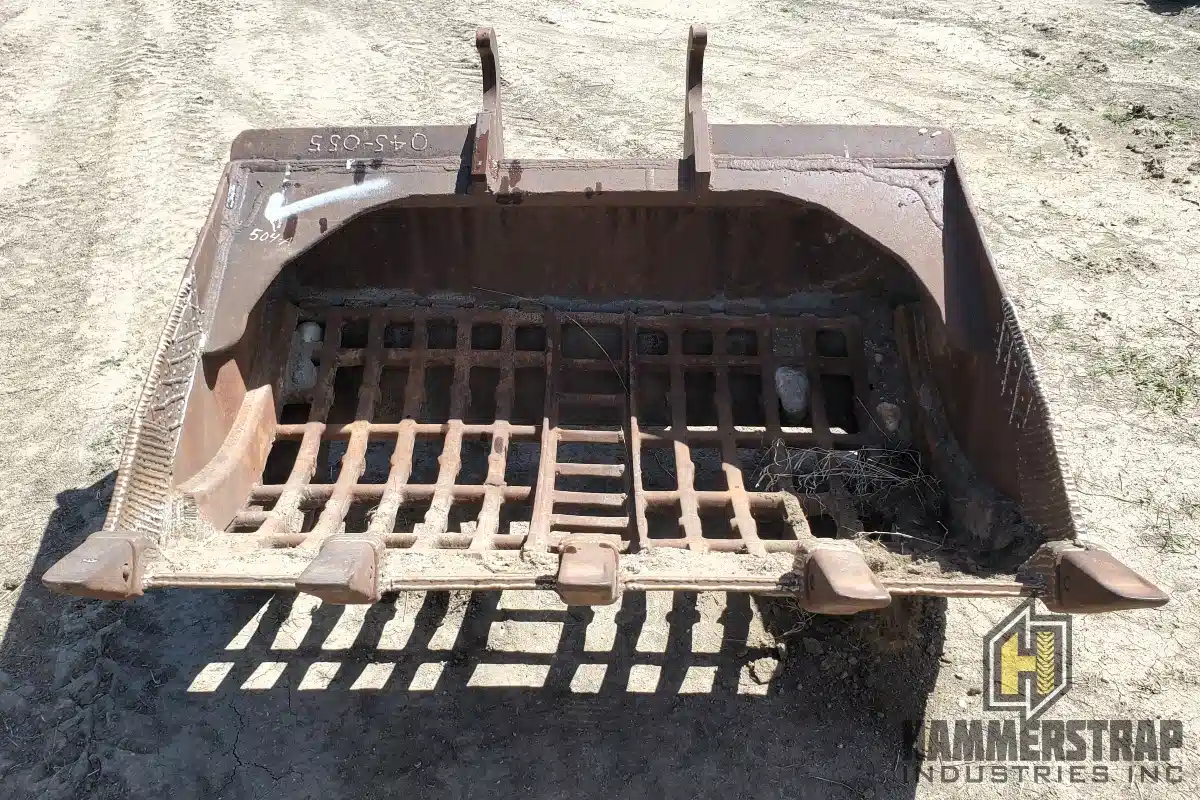 Gallery image 2 for Unspecified 72 inch Grizzly Screening Skeleton Excavator Bucket w/ Replaceable Teeth Bucket