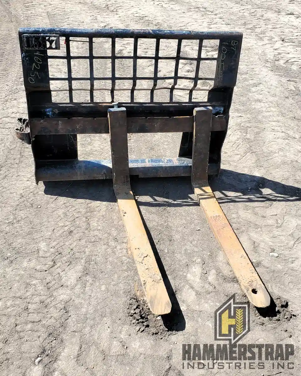 Gallery image 2 for Used Caterpillar CAT Heavy Duty Skid Steer Bobcat Forks Assembly Attachment Skid Steer