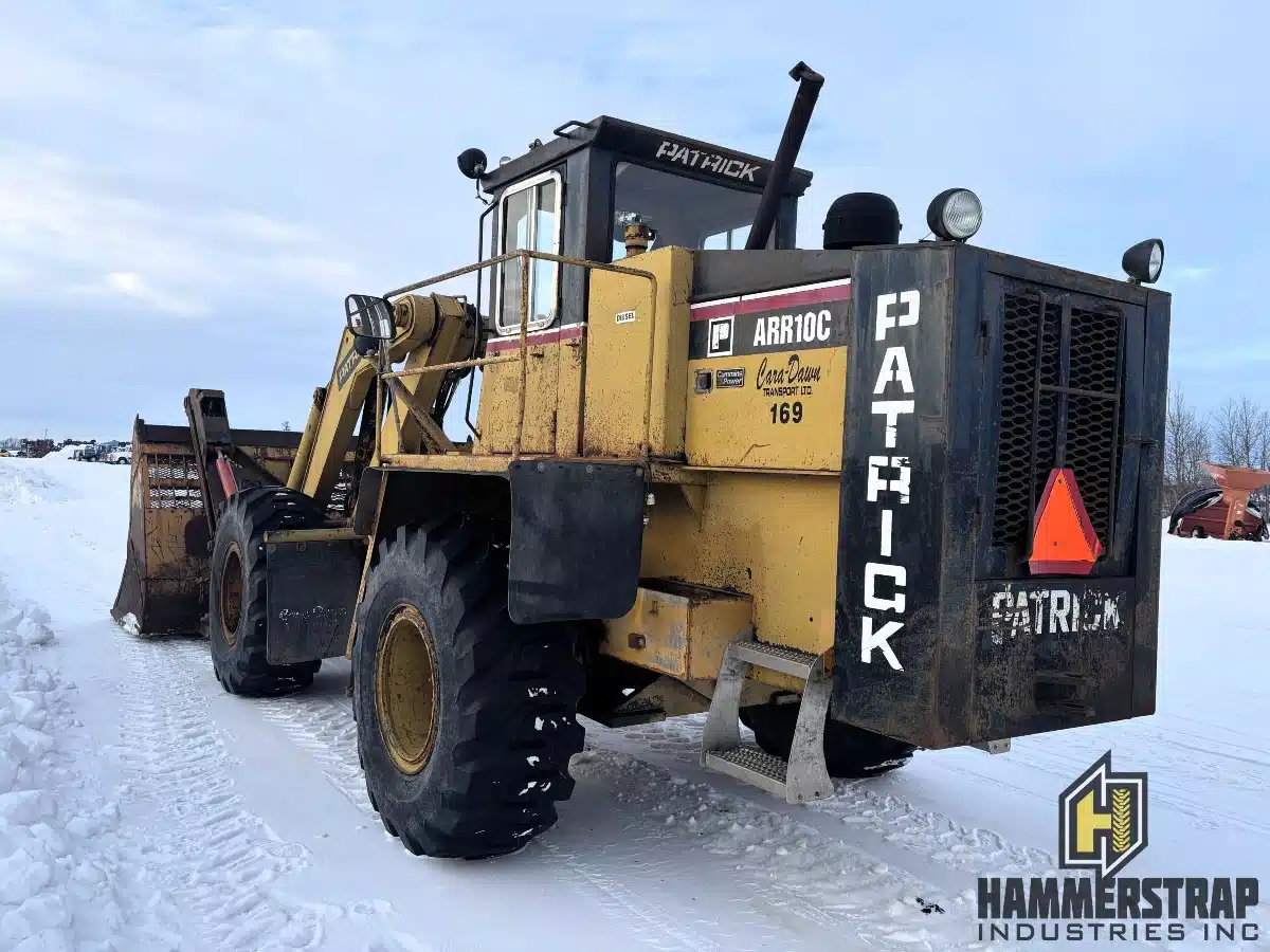 Gallery image 2 for Used Patrick Equipment ARR10C 4x4 Wheel Loader w/ Pipe Log Mat Grapple Wheel Loader